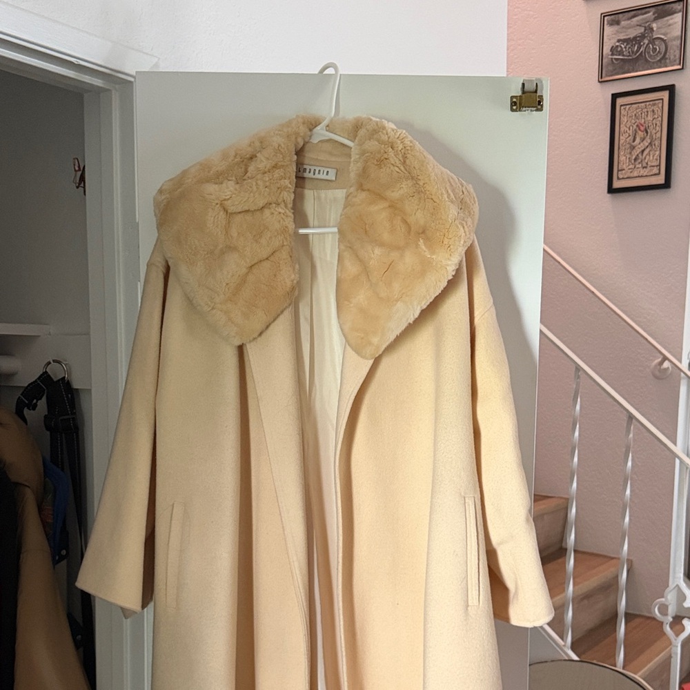 Vintage Imagnin Long Ivory Coat